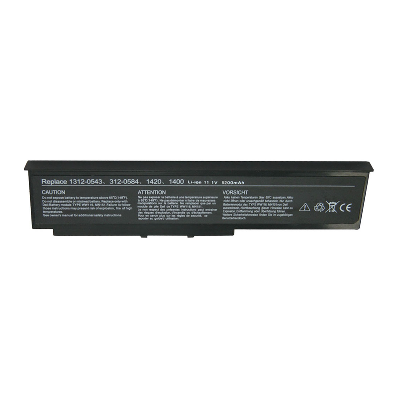 Dell Inspiron 1420, Vostro 1400, 312-0584, WW116 Laptop Battery, 11.1V 4400mAh/49Wh