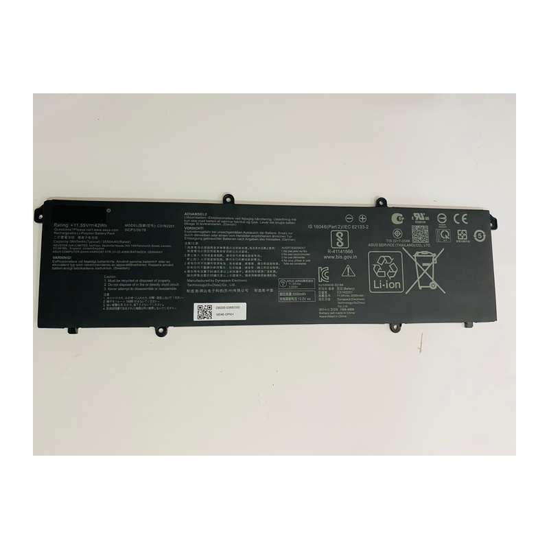 ASUS Vivobook 15 X1504VA, X1504ZA, 15 E1504FA, 16 OLED X1605PA, 5X OLED, M3504YA, M3604YA, C31N2201 Laptop Battery, 11.55V 3640mAh/42Wh