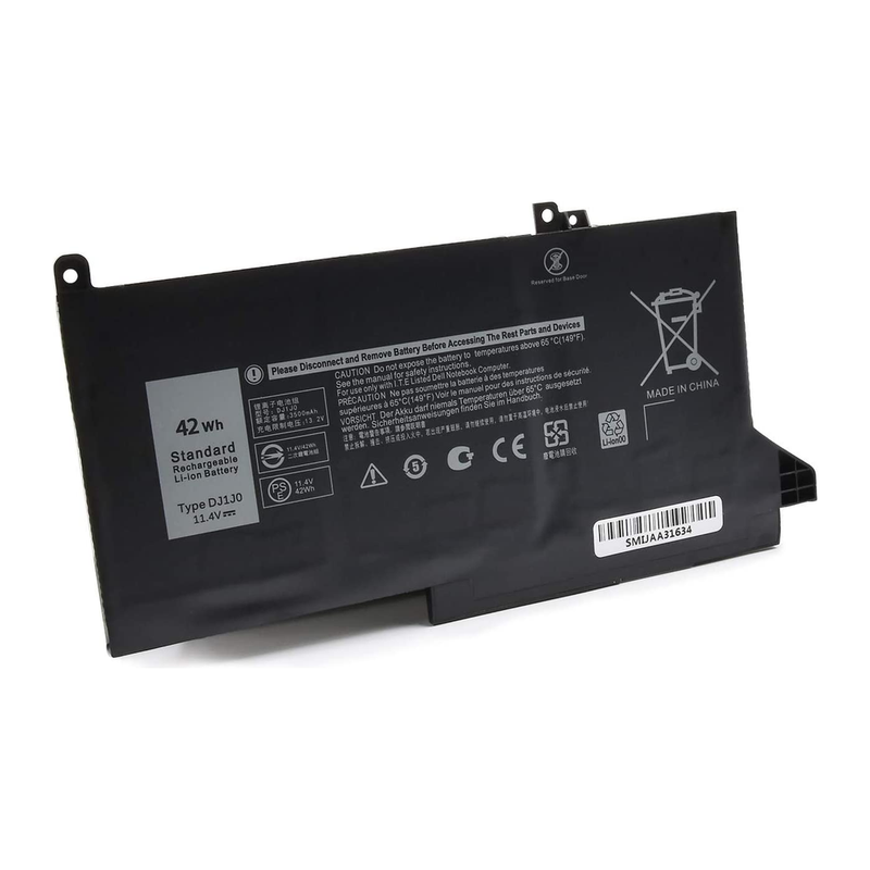 Dell Latitude 12 7000, E7280, E7480, E7290, E7380, E7390, E7490 Series Laptop Battery, DJ1J0, PGFX4, ONFOH, 11.4 V 3700mAh/42Wh