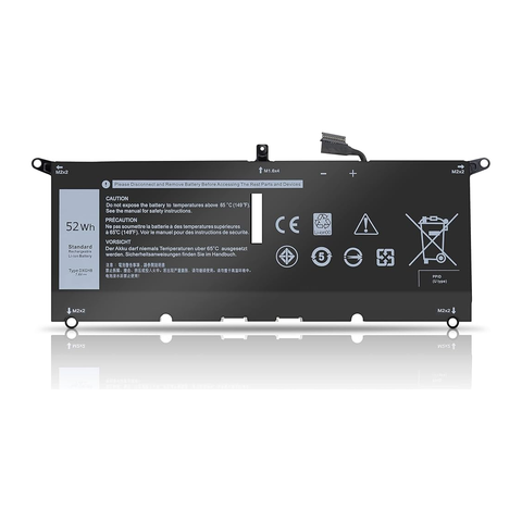 Dell  XPS 13-9370, 13-9380, Latitude 3301, DXGH8, H754V, G8VCF Laptop Battery, 7.6V 6500mAh/52Wh Generic