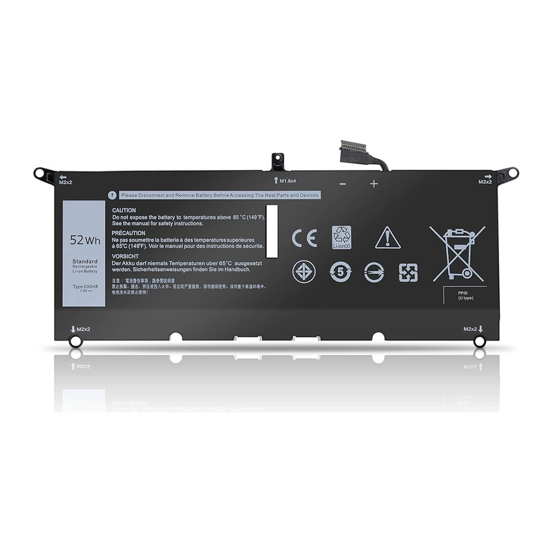 Dell  XPS 13-9370, 13-9380, Latitude 3301, DXGH8, H754V, G8VCF Laptop Battery, 7.6V 6500mAh/52Wh Generic