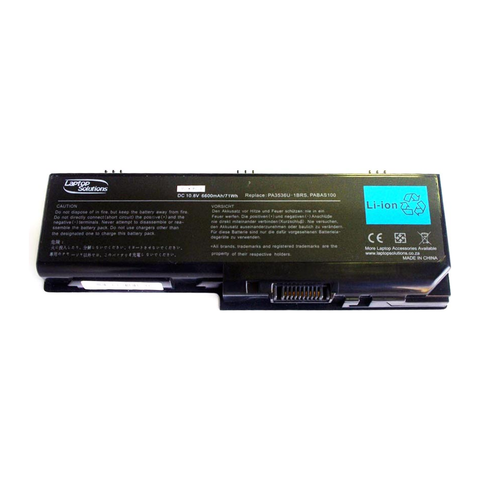 Toshiba P200-178, PA3537U, Hi-Cap Laptop Battery, 10.8V 6600mAh/71Wh