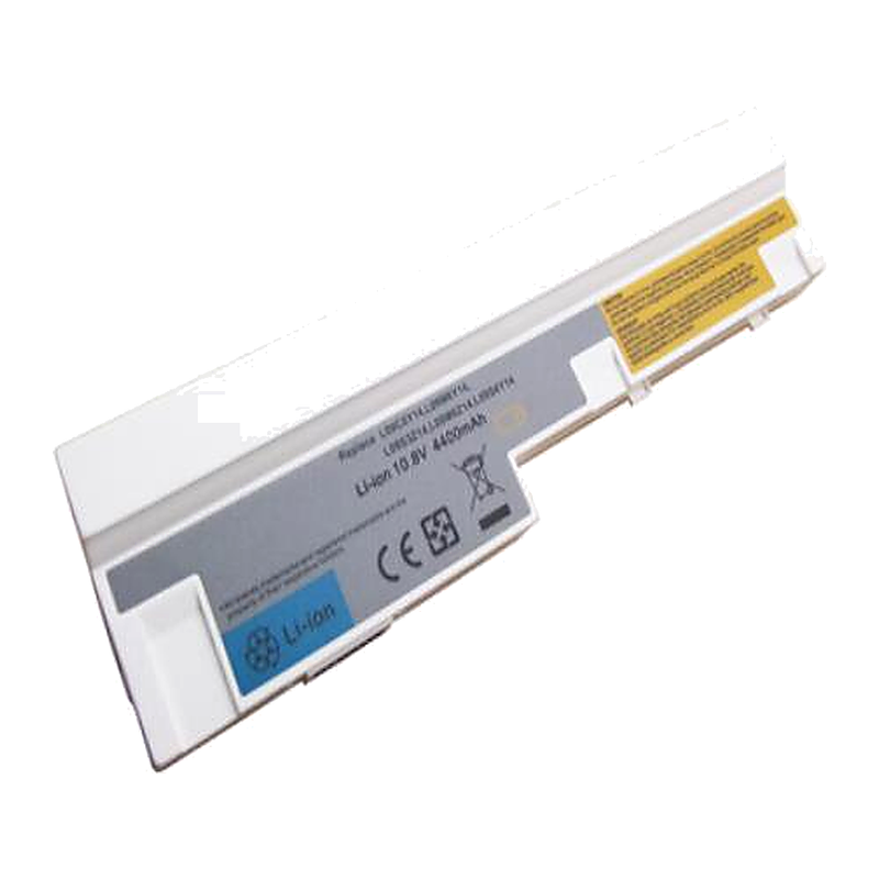 Lenovo IdeaPad S10-3, S110, S100c, S205s, U160, L09C6Y14, Hi-Cap White Laptop Battery, 10.8V 4400mAh/48Wh