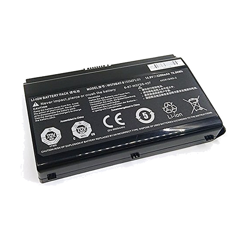 Mecer, Clevo, Proline, Compatible With, W370BAT-8, 6-87-W37ES-427, W350ET, W350 ET, W350ETQ Laptop Battery, 14.8V 5200mAh/77Wh