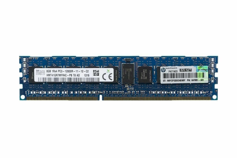 SK hynix 8GB 1Rx4 PC3-12800R-11-12-C2 DDR3 ECC Registered Server RAM (Refurbished)