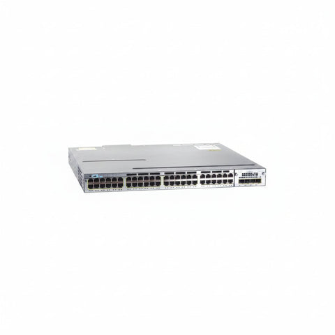 Cisco Catalyst WS-C3750X-48P-S 48-Port Gigabit PoE+ Layer 3 Managed Switch with C3KX-NM-1G Network Module (Refurbished)