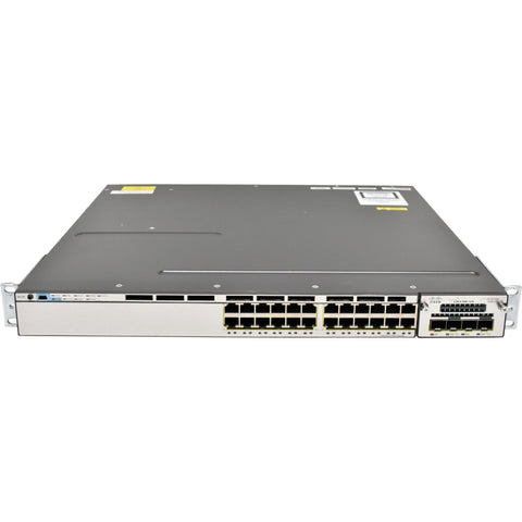 Cisco WS-C3750X-24P-S With C3KX-NM-10G 24-Port  Layer 3 Gigabit Switch (Refurbished)