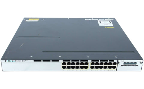 Cisco WS-C3750X-24T-S 24 Port Gigabit Managed Stackable Switch (Used)