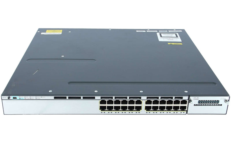 Cisco WS-C3750X-24T-S 24 Port Gigabit Managed Stackable Switch (Used)