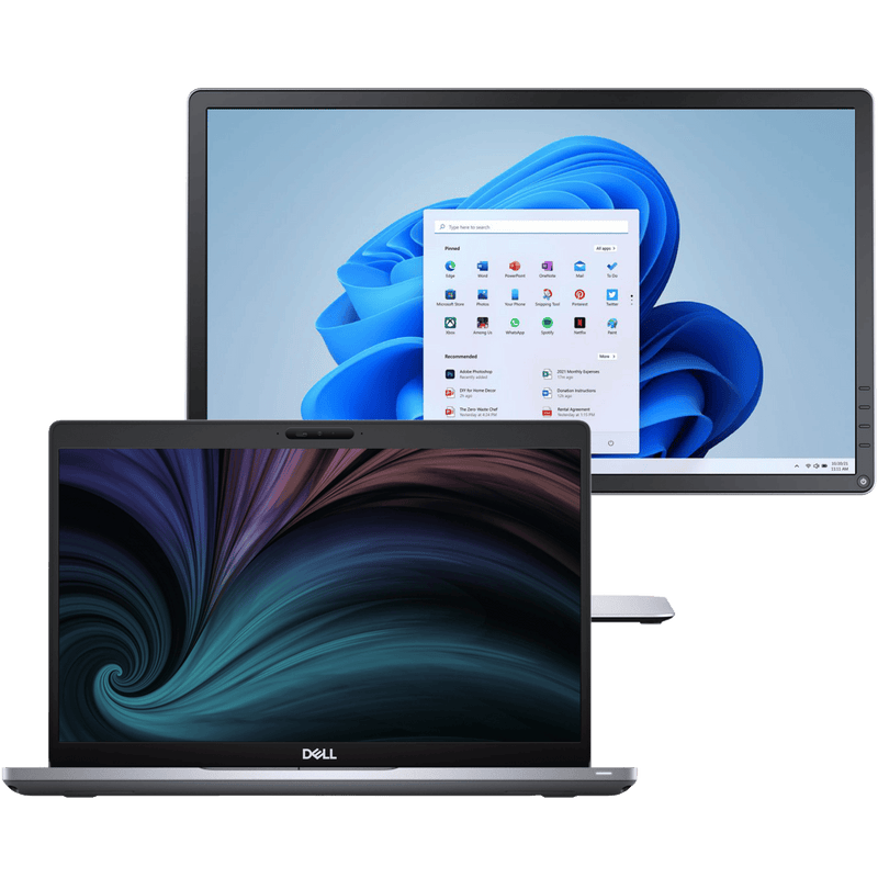 Dell Latitude 5410 Intel i5, 10th Gen Laptop with 8GB RAM + 19" Monitor (Refurbished)