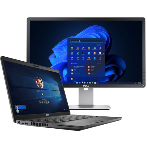 Dell Precision 3540 Intel i7, 8th Gen Workstation Laptop with Monitor + 22" Monitor (Refurbished)