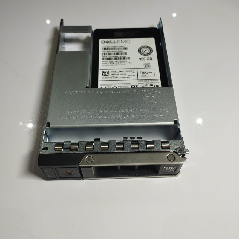 Dell 960GB 2.5-inch SATA Mix Use 6Gbps 512e SSD with 3.5-inch Caddy Tray