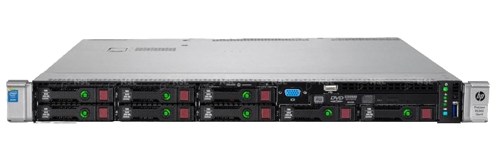 HP ProLiant DL360 Gen9 1U Rackmount Server – 4 LFF – 2 × Xeon E5-2620 v3 – 32GB DDR4 – No HDD – P440ar – Broadcom BCM5719 – 2 × 500W – 8 × Blanks (Refurbished)
