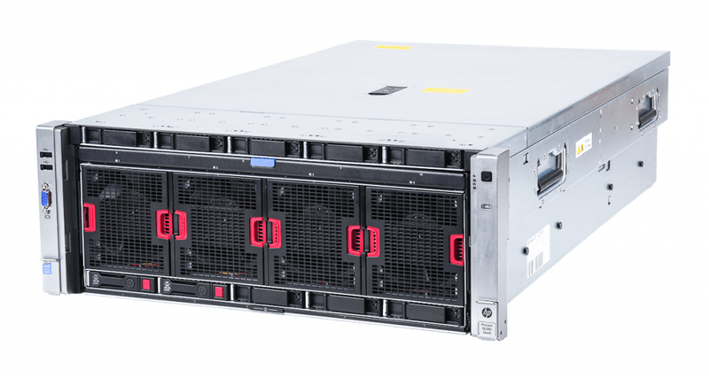 HP Proliant DL580 Gen8 4U Rackmount Server - 10 SFF - 4 x E7-4830 V2 - 256GB DDR3 - 5 x 300GB SAS - No Raid - Broadcom BCM5719 +10G - 2 x 1200 Watts - 5 x Blanks (Refurbished)