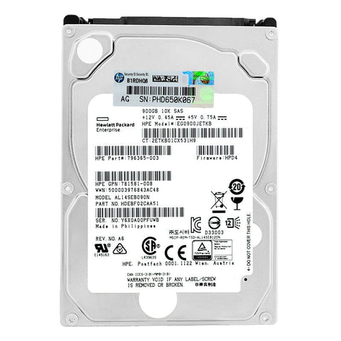 HP EG0900JETKB 2.5 Inch 900GB 10K RPM SAS Hard Drive (Refurbished)