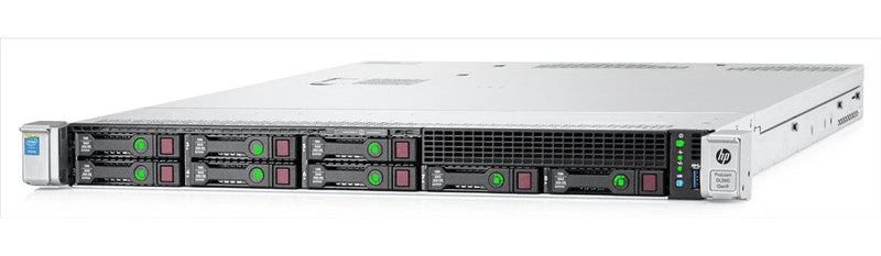 HP ProLiant DL360 Gen9 1U Rackmount Server – 8 SFF – 2 × Xeon E5-2697 v3 – 128GB DDR4 – 2 × 300GB SAS HDD – P440ar – Intel 331i + HP 534FLR-SFP – 2 × 800W – 6 × Blanks – 2 × Caddies (Refurbished)