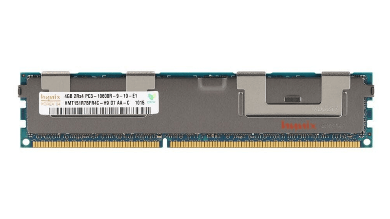 Hynix 4GB 2Rx4 PC3-10600R-9-10-E1 DDR3 Registered Server RAM (Refurbished)