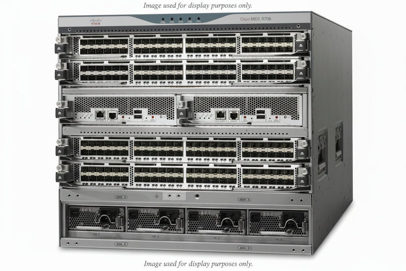 Cisco MDS 9706 With 2 × DS-X9448-768K + 1 × DS-X97-SF1-K9 + 2 × Line Card Blank Fibre Channel Director Switch (Refurbished)