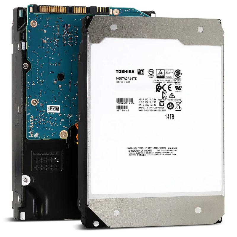 Toshiba MG07ACA14TE 3.5 Inch 14TB Enterprise SATA Hard Drive (Refurbished)
