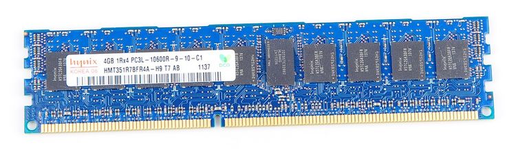 Hynix 4GB 1Rx4 PC3L-10600R-9-10-C1 DDR3 Server RAM (Refurbished)