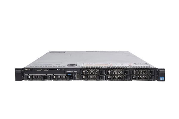 Dell PowerEdge R620 1U Rackmount Server - 8 SFF - 2 x Xeon E5-2650 - 64GB DDR3 - 2 x 300GB SAS - PERC H710 Mini - Intel i350 - 2 x 750W - 8 x Blanks (Refurbished)