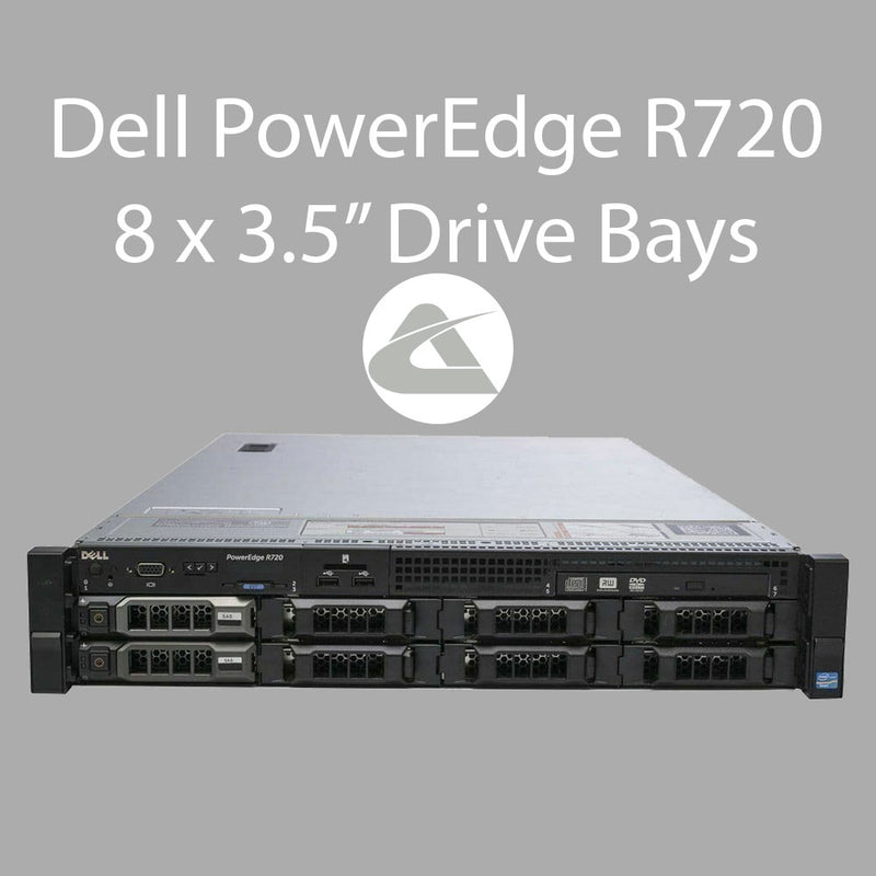 Dell PowerEdge R720: 2 x Intel Xeon E5-2697 @ 2.70Ghz, 96GB RAM, 2TB (2 x 1000GB) 3.5" 15K SAS Drive 2U Rack Server (Used)