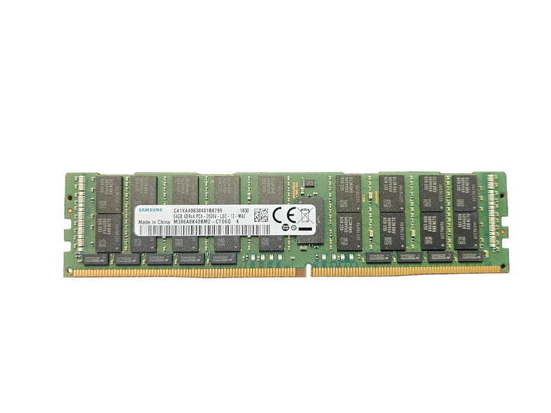 Samsung 64GB 4DRx4 PC4-2666V-LD2-12-MA0 DDR4 Server RAM (Refurbished)