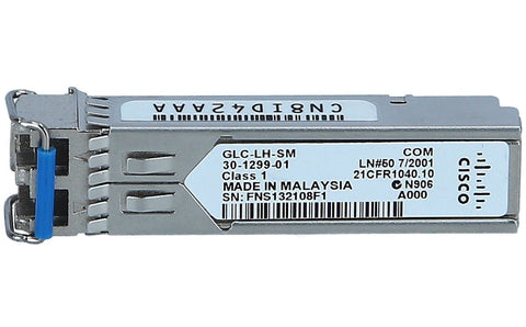 Cisco GLC-LH-SM COM SFP 1000Base-LX/LH 10 km 1GB Transceiver 30-1299-01 (Refurbished)