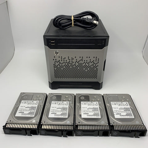 HPE ProLiant MicroServer Gen8: Intel 2.3Ghz 8GB Memory, 500GB HDD Drive (Used)