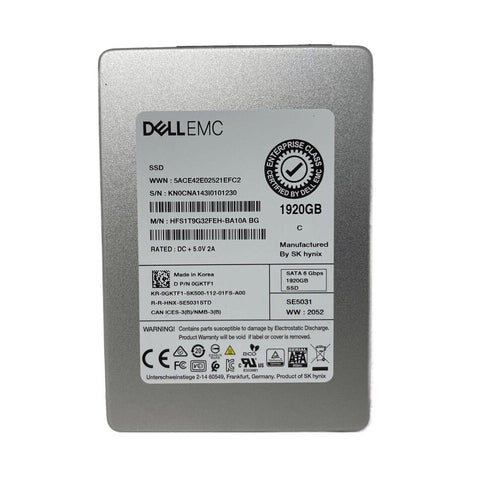 Hynix HFS1T9G32FEH-BA10A SE5031 1.92tb SATA-6Gbps TLC 2.5 inch Dell OEM SSD with Caddy Tray