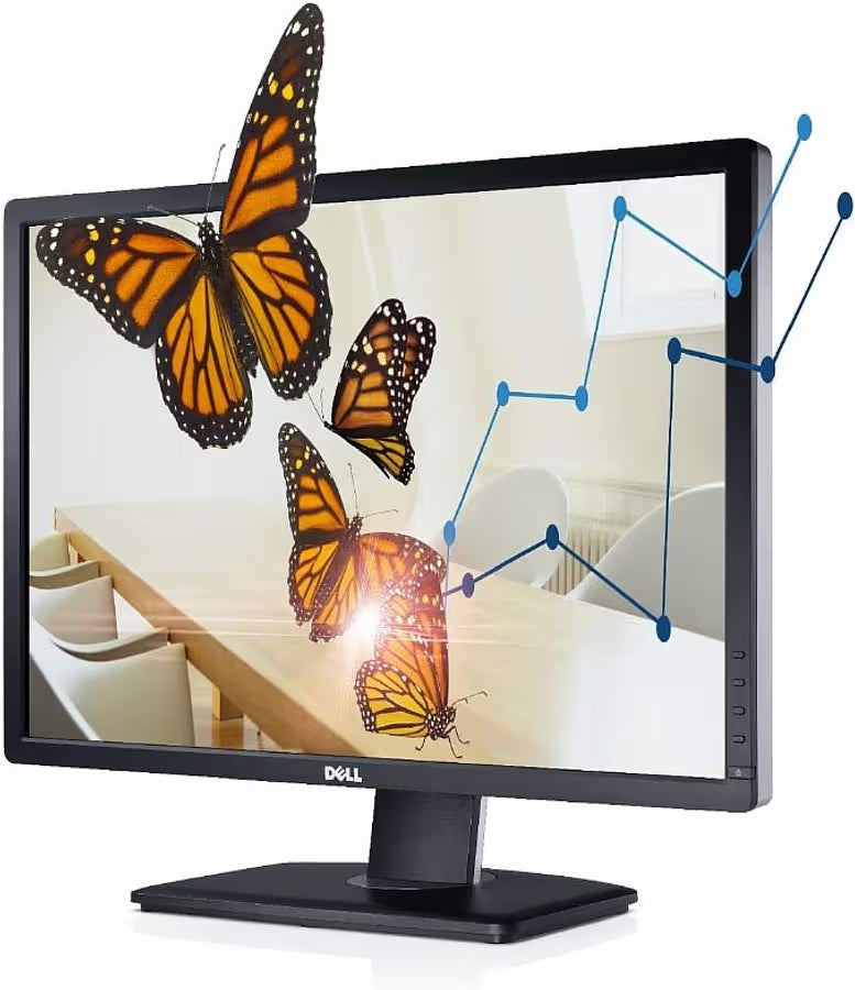 Dell U2412M 24 Inch WUXGA IPS Monitor - DVI-D, DisplayPort & VGA (Used)