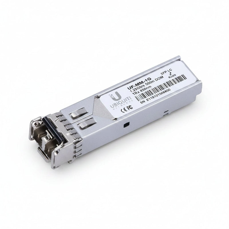 Ubiquiti UF-MM-1G 850nm 1.25G LC SFP 550m Fiber Transceiver (Refurbished)