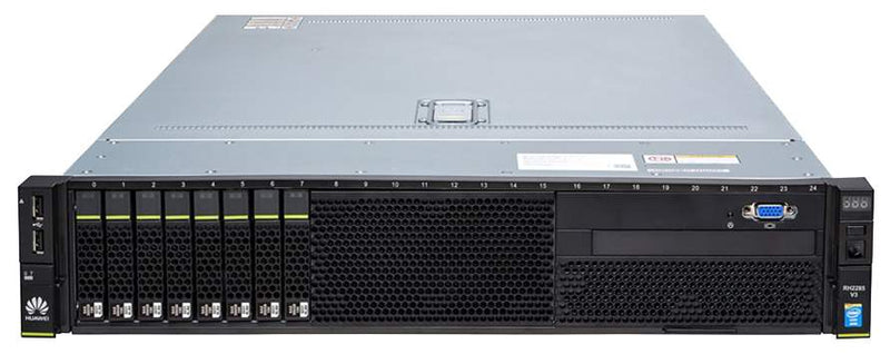 Huawei RH2288H V3 2U Rackmount Server - 8 SFF - 2 x Xeon E5-2690 V3 - 96GB DDR4 - 8 x 600GB SAS - Intel 10G - 2 x 750 Watts (Refurbished)