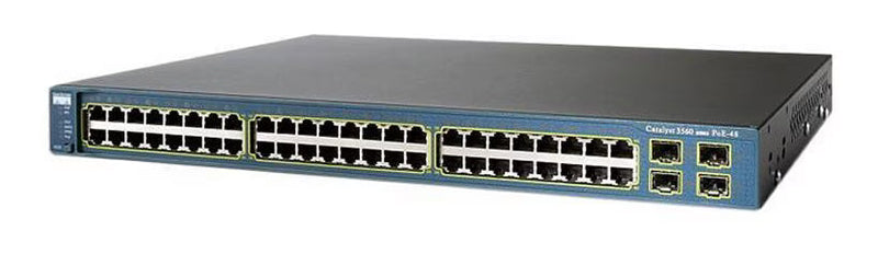 Cisco Catalyst WS-C3560-48PS-S 48 Port 10/100 PoE + 4 SFP Switch (Used)