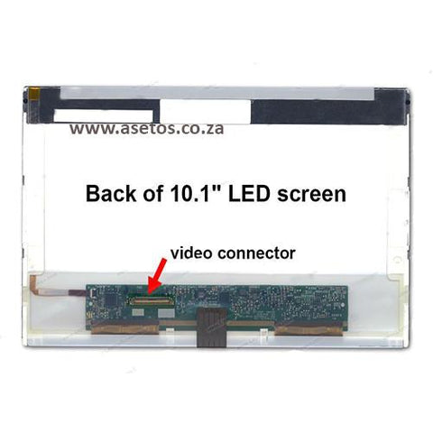 10.1" 40 Pin LED Laptop Screen With Bottom Left Connector (Resolution = 1024*600)