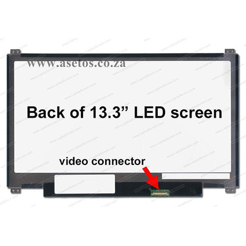 13.3" 30 pin Slim LED Laptop Screen With Bottom Right Connector (Resolution = 1366*768 )
