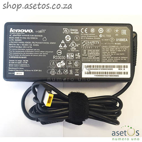 135w Lenovo USB Generic Replacement Laptop Charger (20V, 6.75A)
