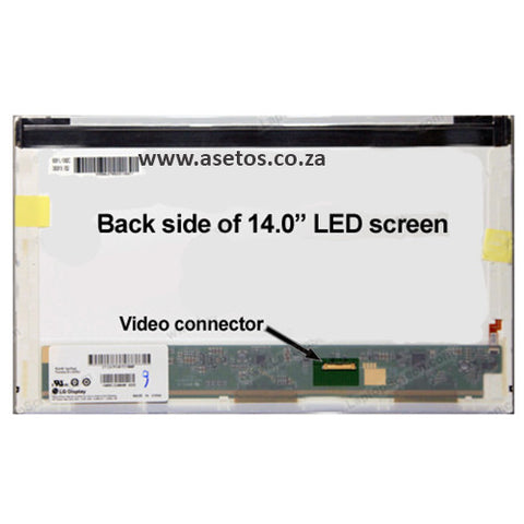 14.0" 30 Pin Normal HD LED Replacement Laptop Screen With Bottom Right Connector (Resolution = 1366*768)