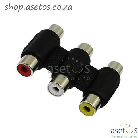 3RCA Female - Female Adapter