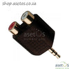 3.5MM Aux Male - 2 Female Splitter