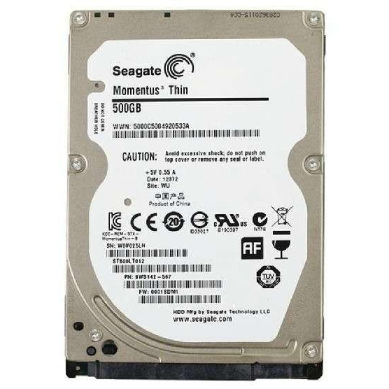 500GB inch SATA Assorted Brands Laptop HDD Hard Drive -Tested Wiped (Used Refurbished)