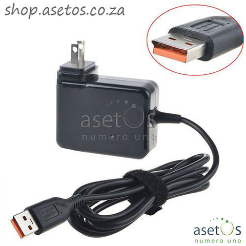 65W Lenovo Yoga IdeaPad Miix Series 5A10G68668  Generic Replacement Laptop Charger | 20V, 3.25A (USB Style Tip)