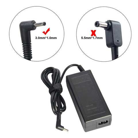 45W Acer Generic laptop Charger for ASPIRE R13 R7-372T | 19V, 2.37A (3.0mm*1.1mm)