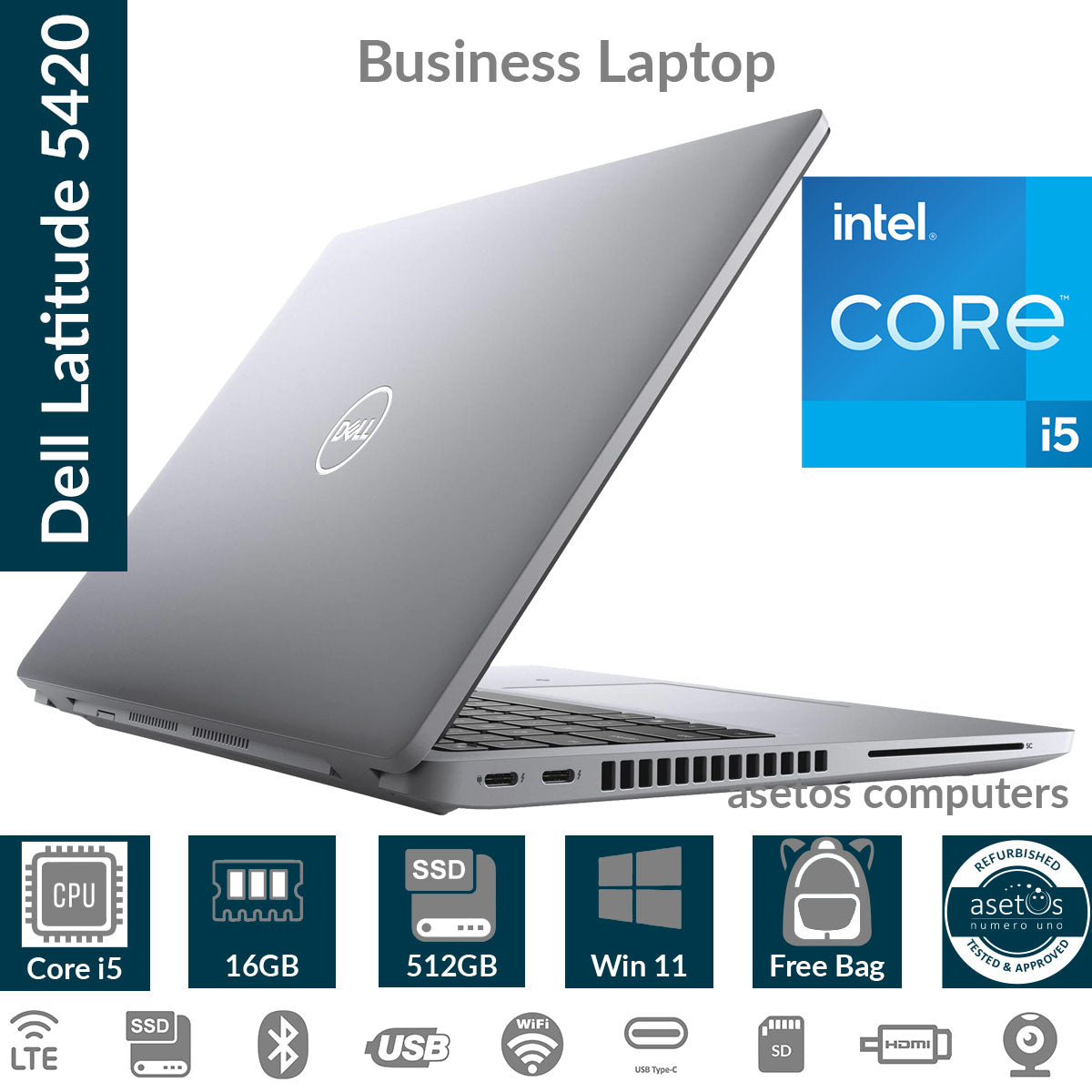 Dell Latitude 5420 11th Gen Core i5 - 1145G7 512GB SSD 16GB RAM