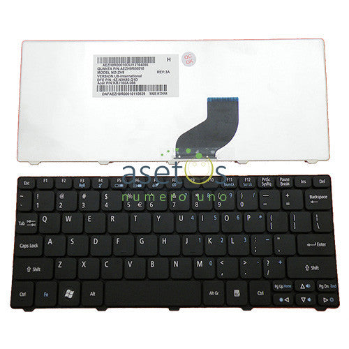 Acer Aspire One D260, 532h, AO532H, NAV50, 521, 522 Laptop Replacement Keyboard - US Layout