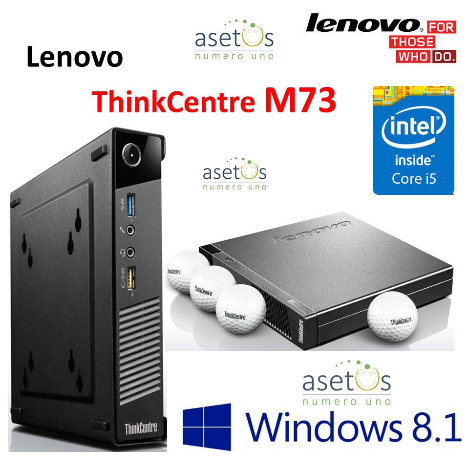 Core i5 4th Gen Lenovo ThinkCentre M73 Tiny Desktop: 4GB DDR3, 500GB HDD,  Win 8 Pro, Tough, Compact, & Powerful (Used)