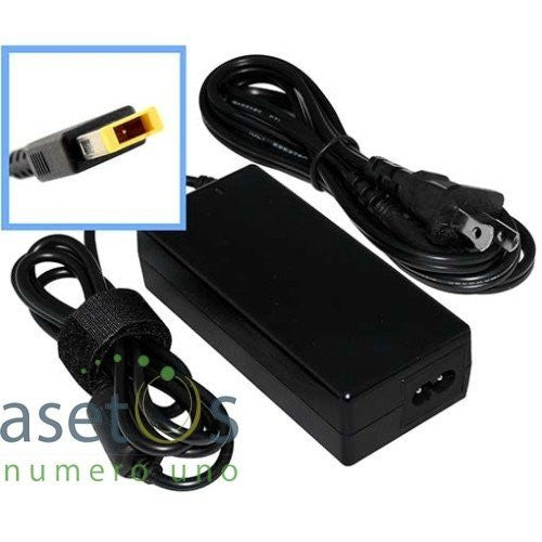90W Lenovo Generic AC Adaptor / Laptop Charger |  20V 4.5A (Rectangular Yellow Slim Tip)