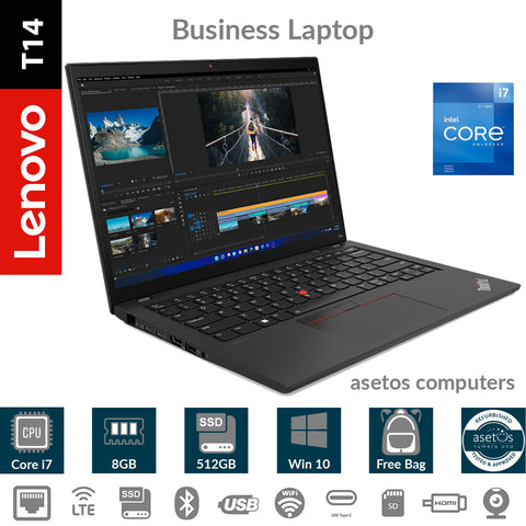 Lenovo Thinkpad T14: 11th Gen Core i5 Processor, 16GB RAM, 512GB SSD, Windows 11 Pro (Used)