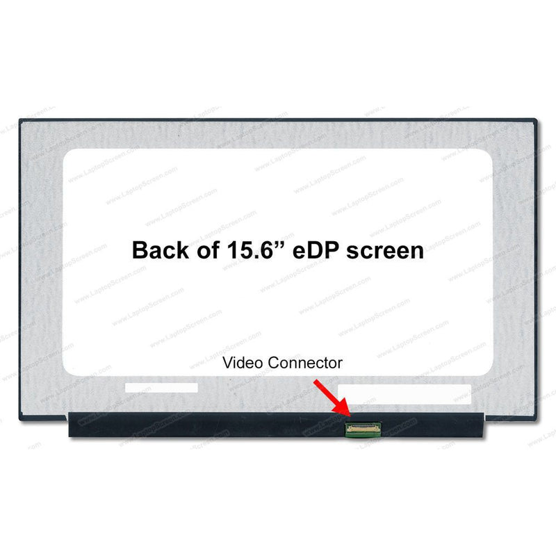 15.6" 30 Pin Slim FHD LED NanoEdge Laptop Screen With Bottom Right Connector - No Brackets (Resolution = 1920*1080)